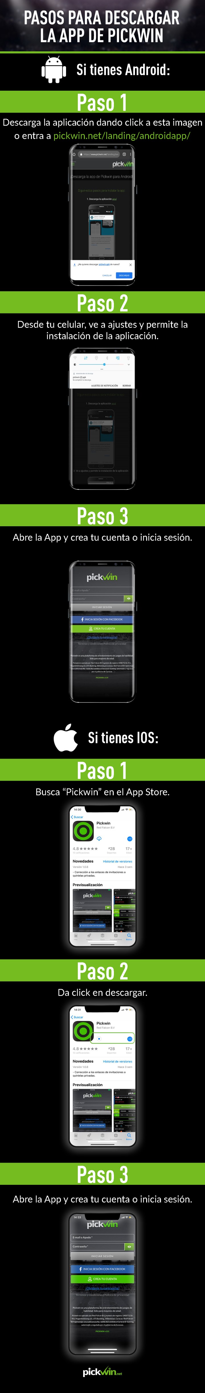 infografia 07 pasos para descargar la app